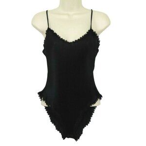 VTG Maidenform Women 34 Style 94715 Pleated Elegance Spaghetti Strap Bodysuit